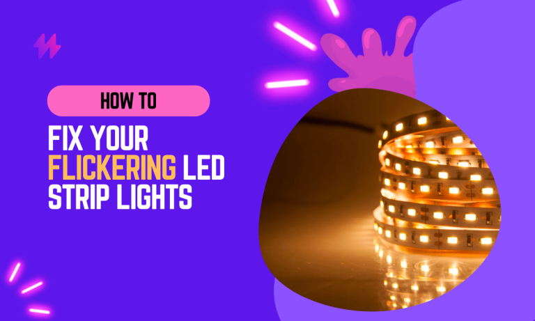 how to fix flickering led strip lights