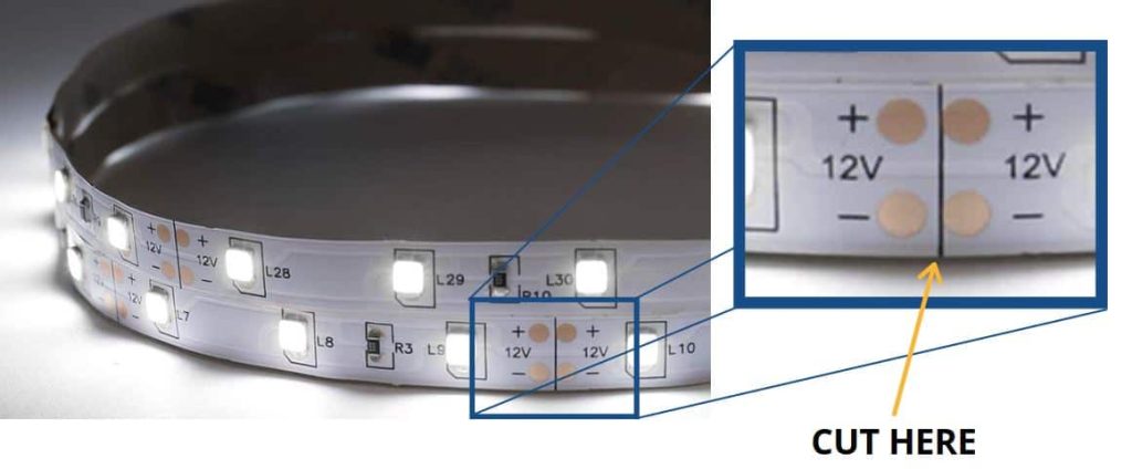 can you cut LED light strips