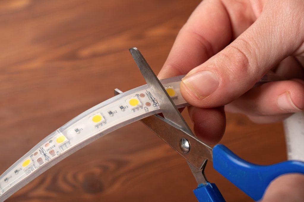 where to cut led light strips