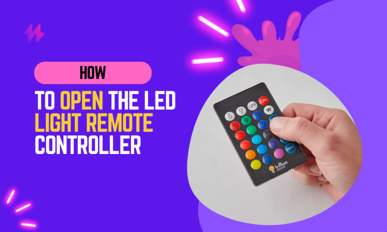 How To Open LED Light Remote?